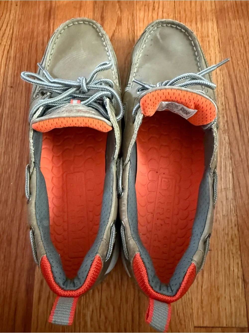 Sperry Top Sider Mens 10.5 M Sea Kite Sport Moc Boat Shoe Gray Leather Comfort